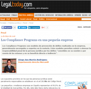 Compliance Program en Casadeley